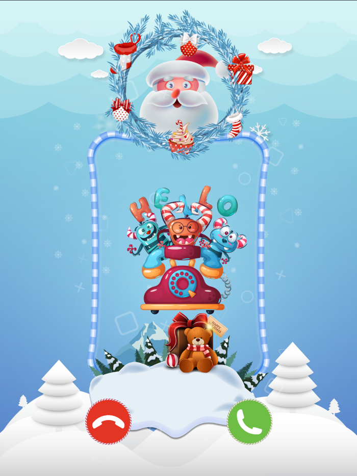 Santa Claus and reindeer call