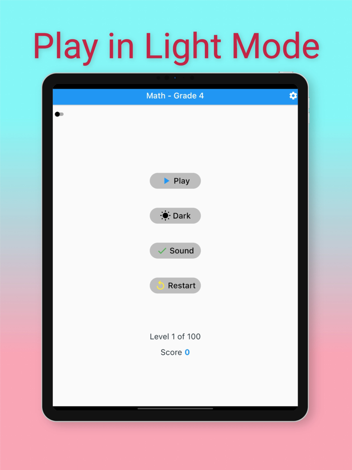 4th Grade Math Challenge Game