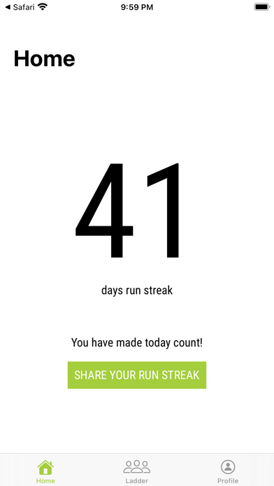 myRunstreak Screenshot