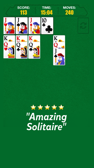 Screenshot #2 pour Solitaire-Jeu cartes classique