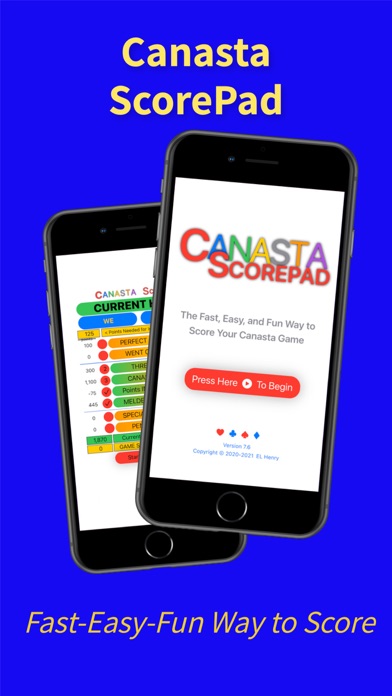 Canasta ScorePad Screenshot