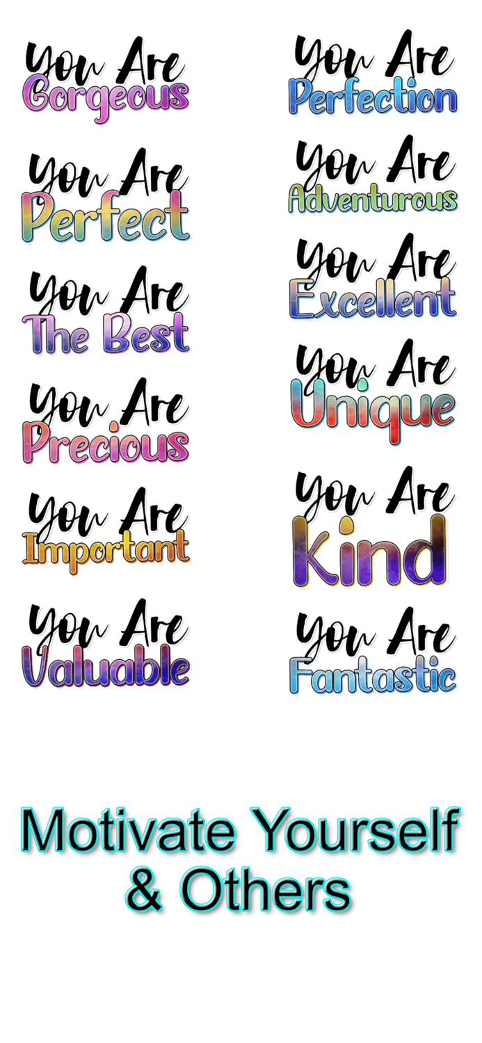You Are Motivational Stickers
