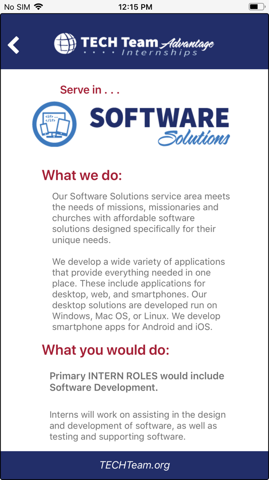 #2. Tech Intern Info (iOS) Tekijänä: Missionary TECH Team