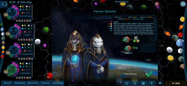 Screenshot des Gaia-Projekts