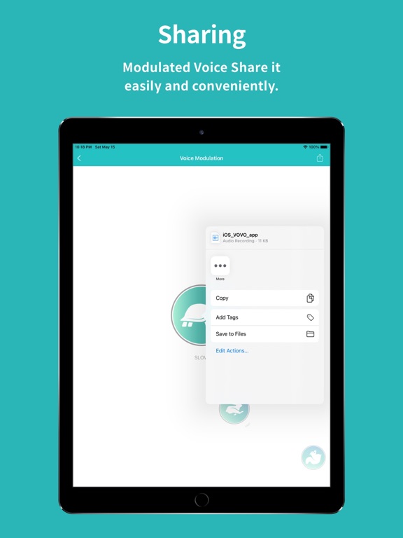 VOVO - Voice modulation iPad screenshot 4 - Entertainment app