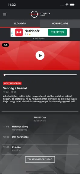 Game screenshot Kossuth Rádió apk