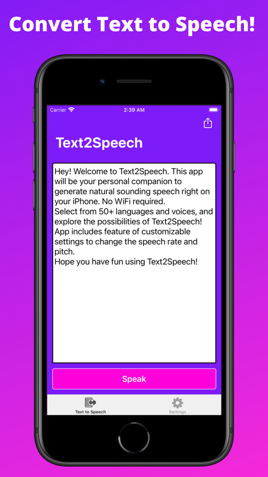 #1. Text2Speech. (iOS) 由: Anant Patni