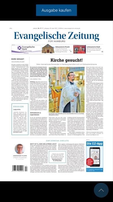 Evangelische Zeitung Screenshot