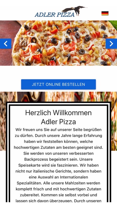 Adler Pizza Screenshot