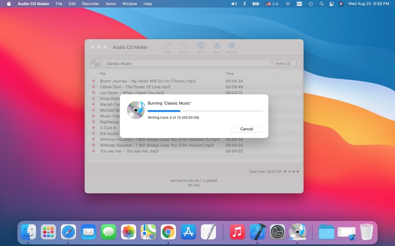 Screenshot #3 pour Audio CD Maker