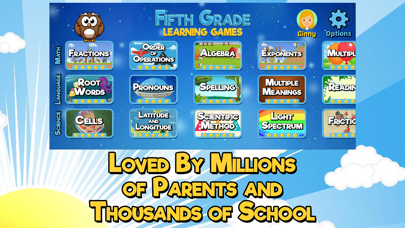 Fifth Grade Learning Games Screenshot