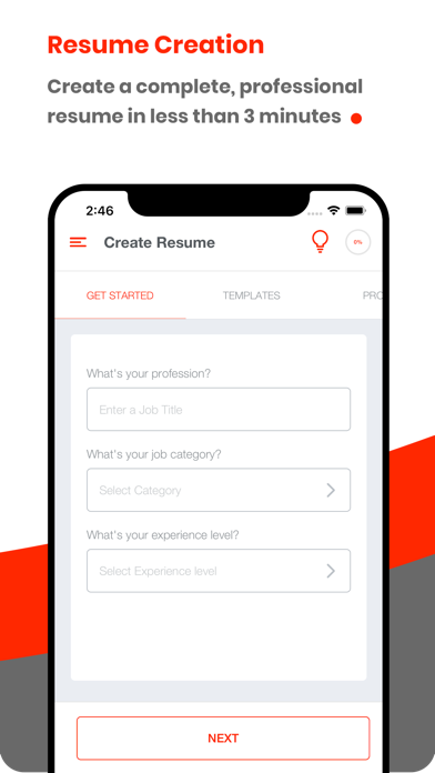 Resume Inc. Screenshot