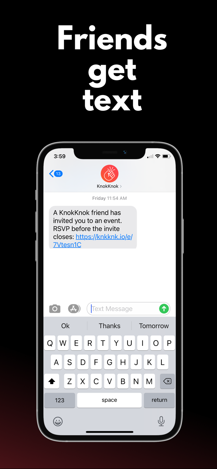 KnokKnok Vanishing Invites