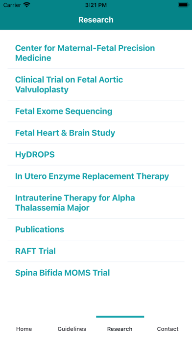 UCSF Fetal Treatment Center Screenshot