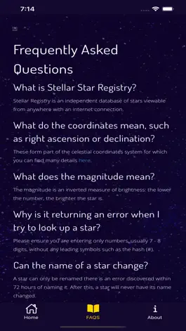 Game screenshot Stellar Registry Star Finder apk