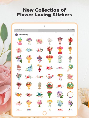 Flower Loving Stickersのおすすめ画像2