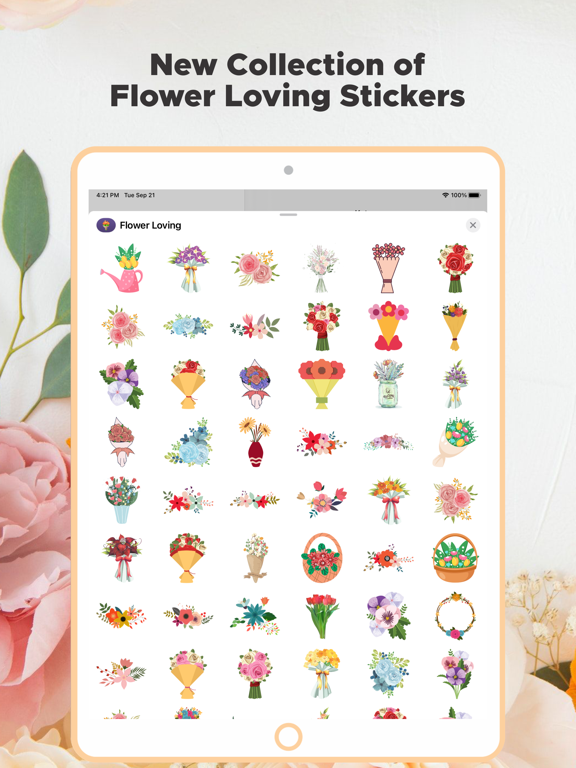 Screenshot #5 pour Flower Loving Stickers
