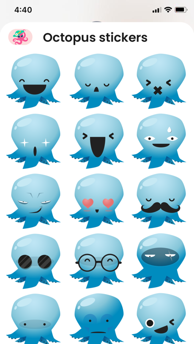 Screenshot #2 pour Octopus Emojis!