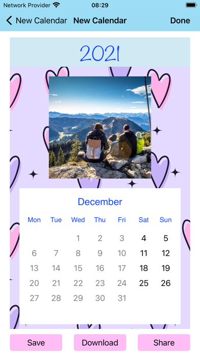 Create Calendar With Photos Screenshot
