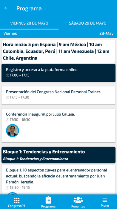 Congreso Personal Trainer Screenshot