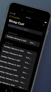 strengthbot - workout tracker iphone screenshot 2