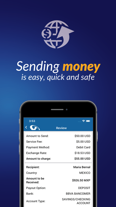 Barri Money Transfer Screenshot