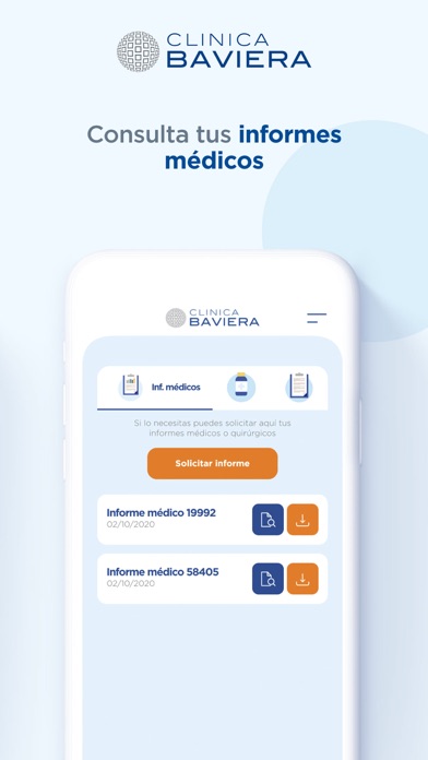 Área paciente Clinica Baviera Screenshot