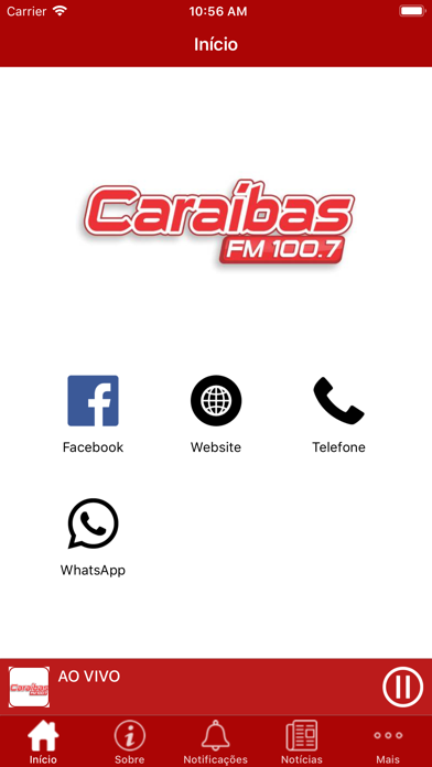 Rádio Caraíbas FM Screenshot