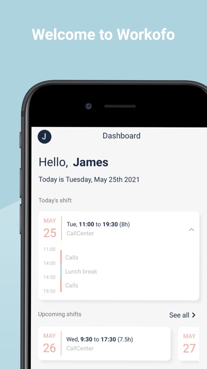Workofo employee schedules