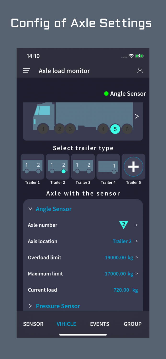 Axle load monitor