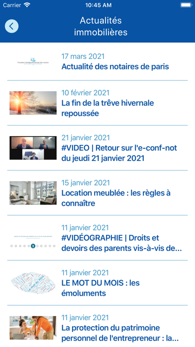 Immobilier Notaires Screenshot