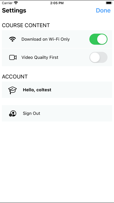 COL Player for iPhone Screenshot