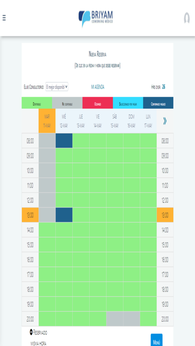 Briyam Coworking Medico Screenshot