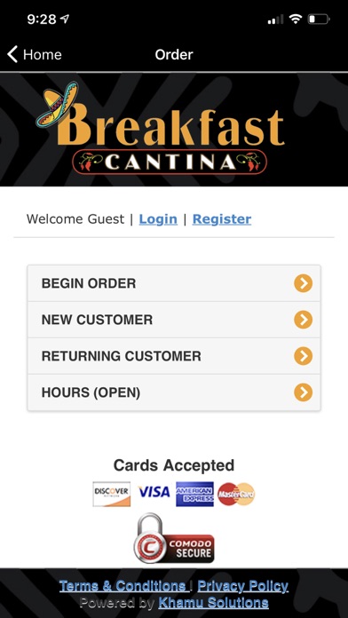 Breakfast Cantina Screenshot
