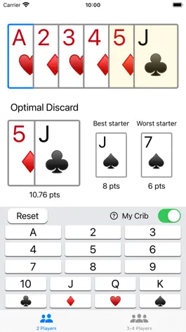 Game screenshot Crib Discard+ mod apk