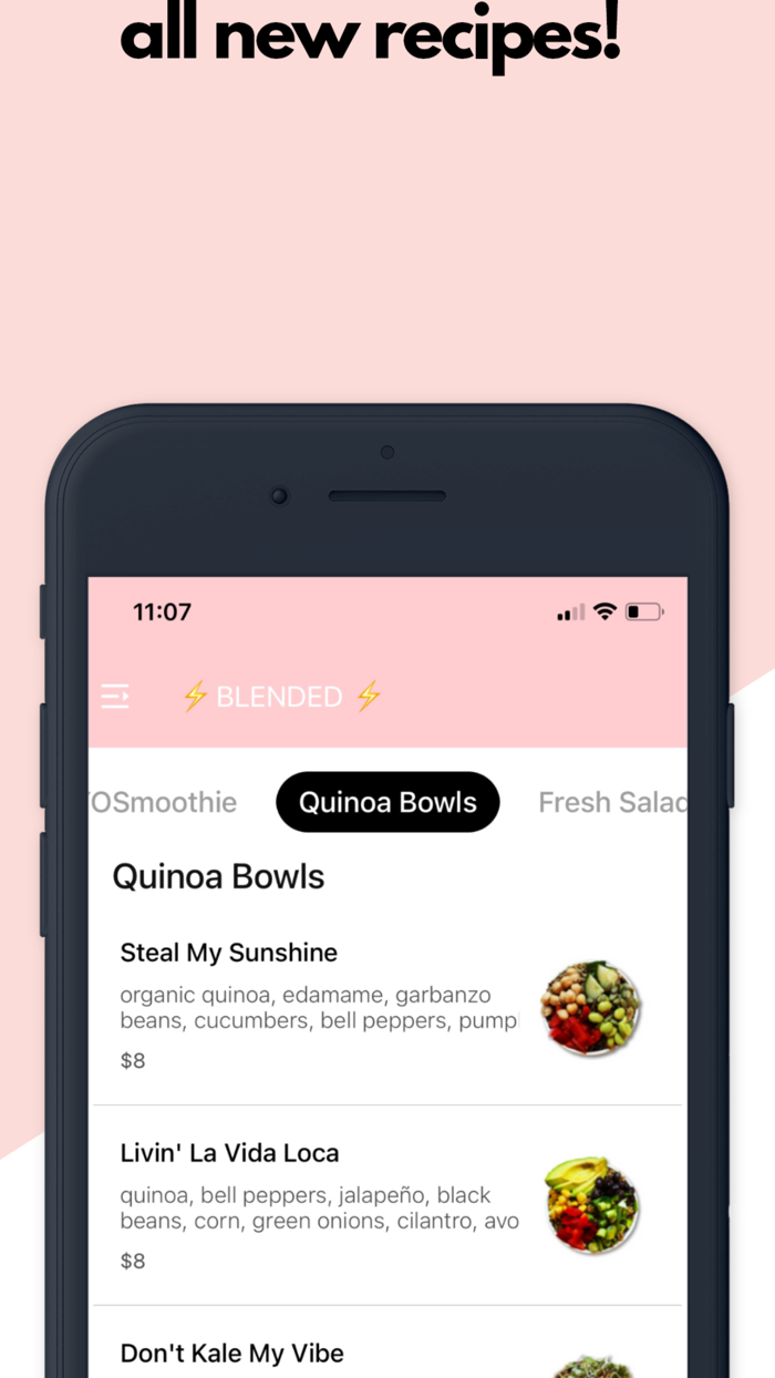 Blended Juice and Coffee