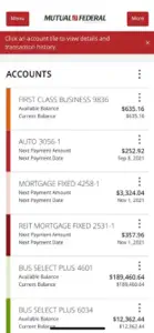 Mutual Federal Digital Banking screenshot #2 for iPhone