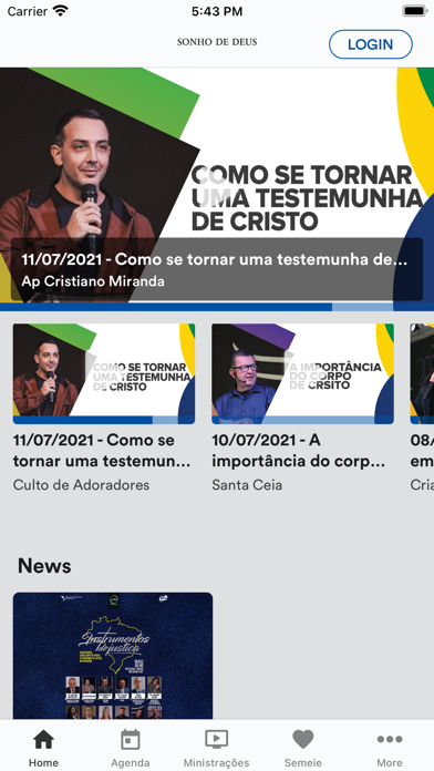 Ministério Sonho de Deus Screenshot