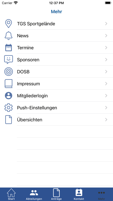 TGS Walldorf 1896 e.V. Screenshot