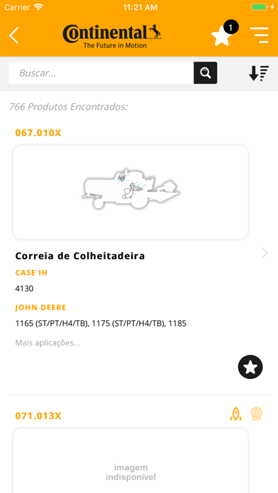 Continental Agricola–Catálogo. Screenshot