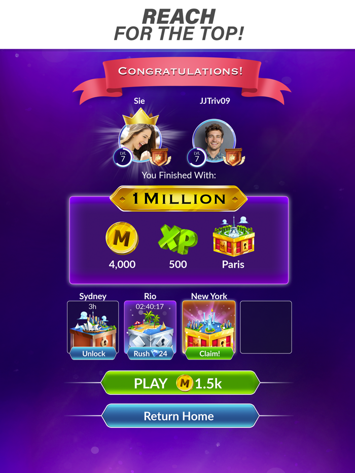 Millionaire Trivia TV Game