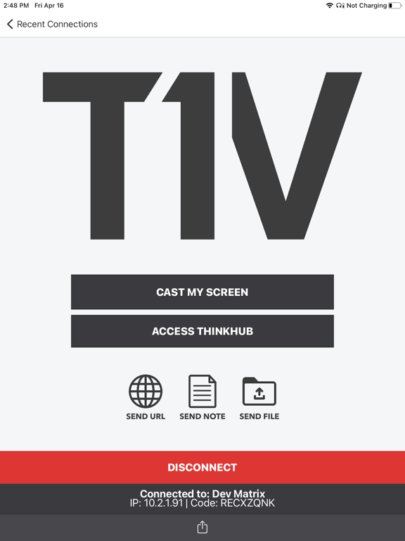 T1V iPad screenshot 3 - Utilities app