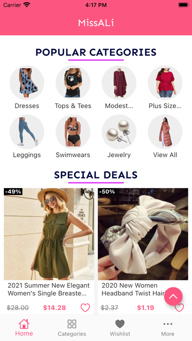 Cheap women's clothes Screenshot