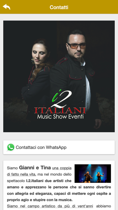 I2italiani music show eventi Screenshot