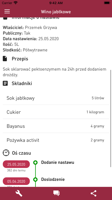Wino domowe Screenshot