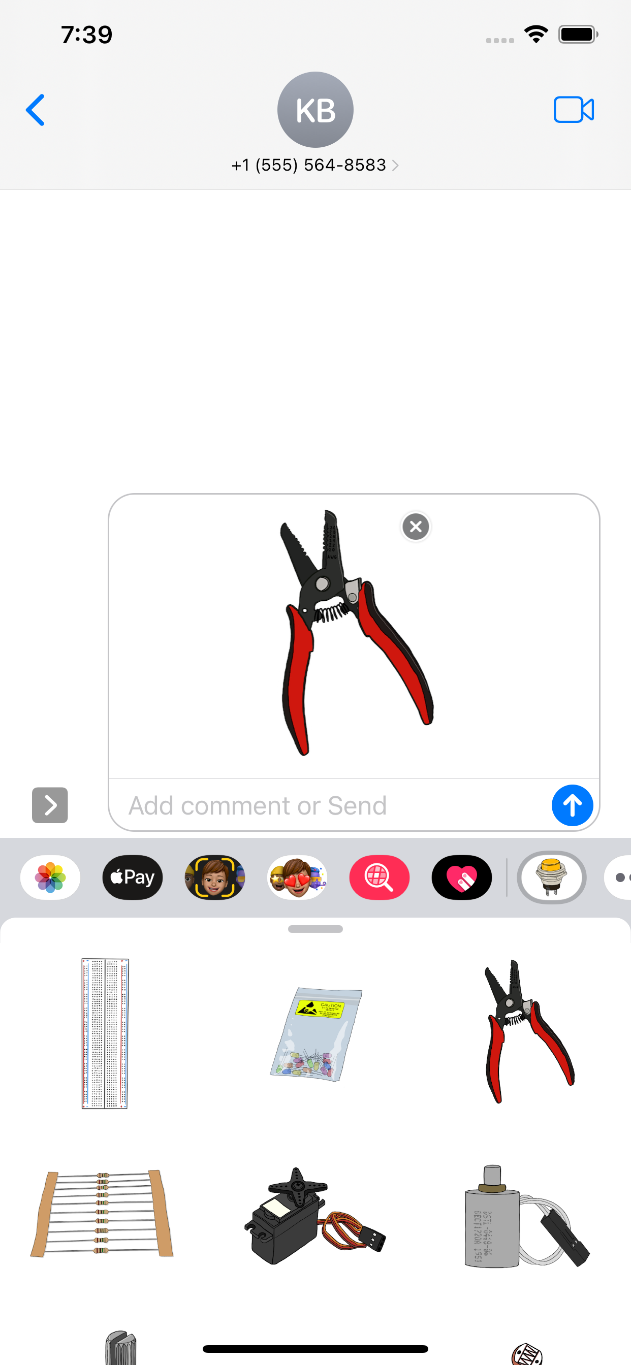 electronic stickers