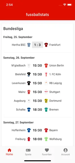 Game screenshot fussballstats mod apk
