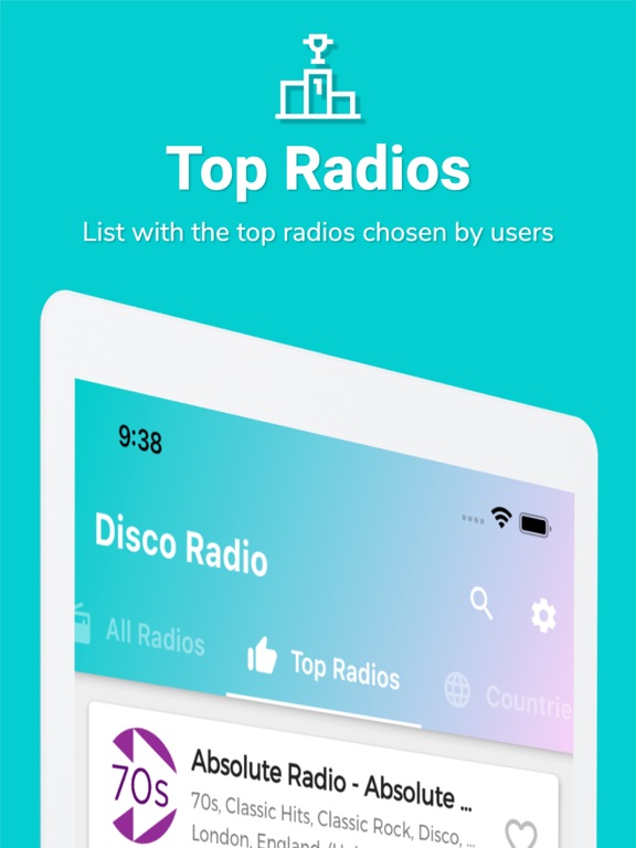 Disco Music - Disco Radio iPad screenshot 7 - Music app