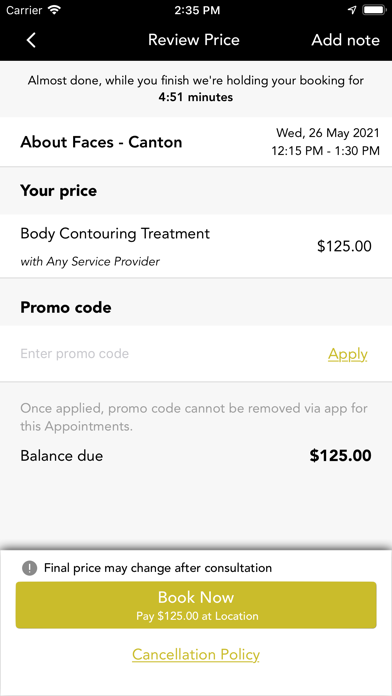 About Faces Day Spa & Salon Screenshot