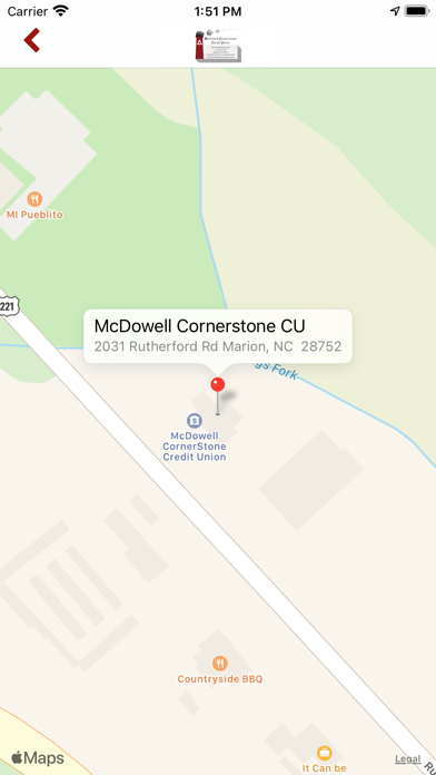 McDowell Cornerstone CU Screenshot